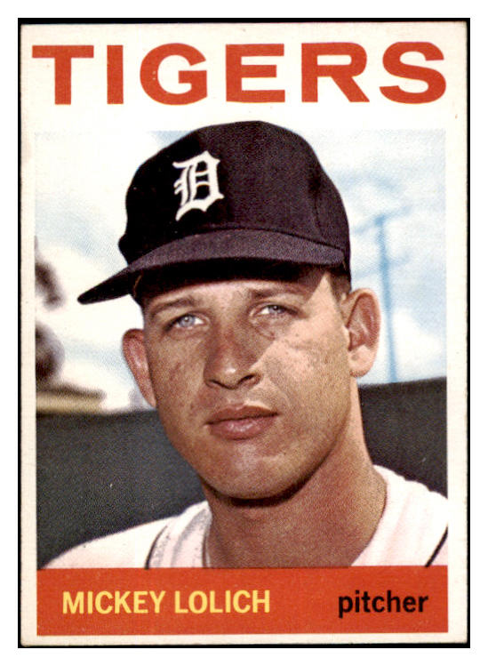 1964 Topps Baseball #128 Mickey Lolich Tigers EX-MT 502499