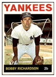 1964 Topps Baseball #190 Bobby Richardson Yankees EX-MT 502501