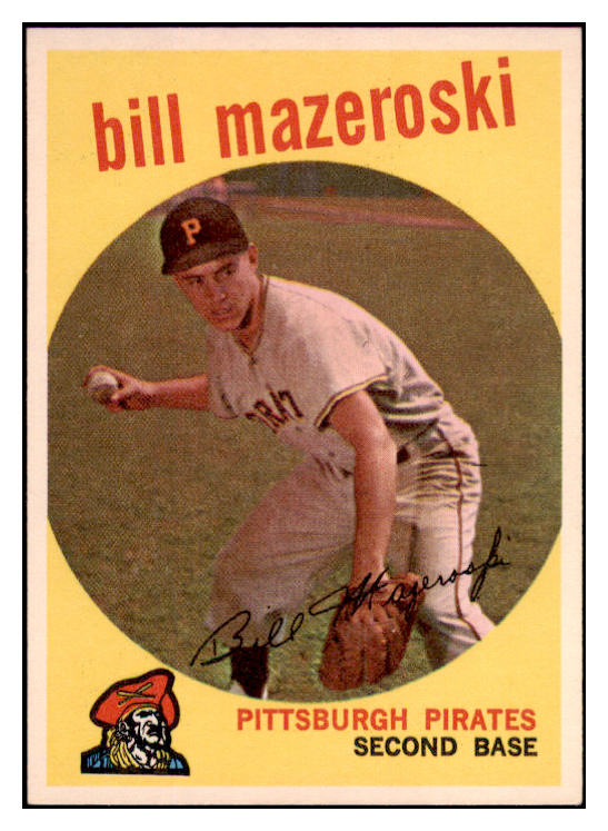 1959 Topps Baseball #415 Bill Mazeroski Pirates EX-MT 502502