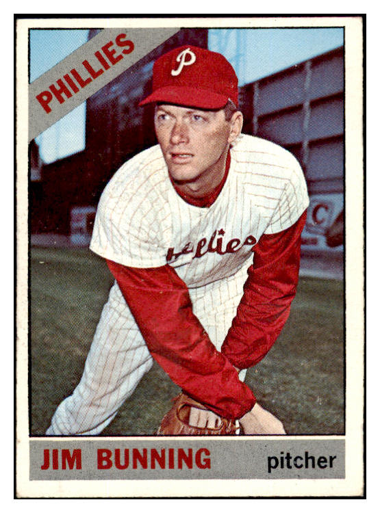 1966 Topps Baseball #435 Jim Bunning Phillies VG-EX 502509