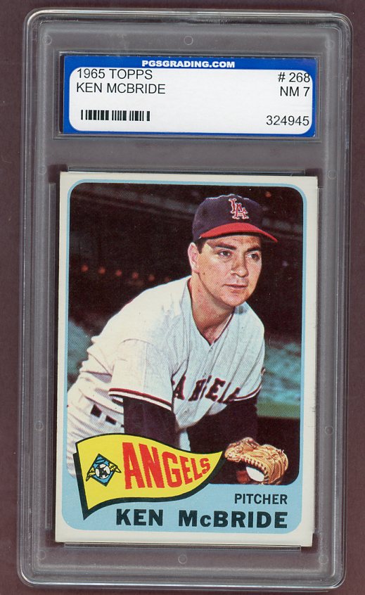 1965 Topps Baseball #268 Ken McBride Angels PGS 7 NM 502540