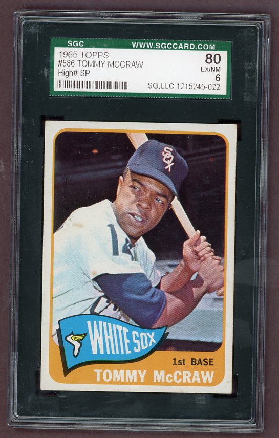 1965 Topps Baseball #586 Tommy McCraw White Sox SGC 6 EX-MT 502632