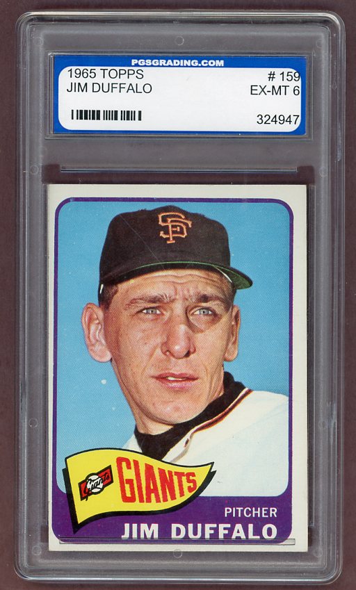 1965 Topps Baseball #159 Jim Duffalo Giants PGS 6 EX-MT 502642