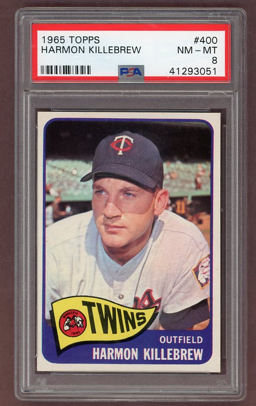 1965 Topps Baseball #400 Harmon Killebrew Twins PSA 8 NM/MT 502820