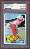 1965 Topps Baseball #507 Sammy Ellis Reds PSA 8 NM/MT 502866