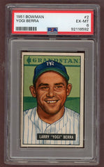 1951 Bowman Baseball #002 Yogi Berra Yankees PSA 6 EX-MT 502898