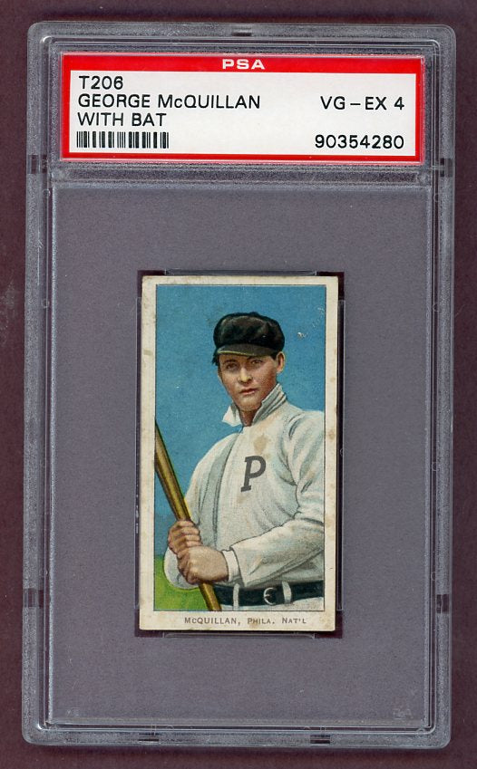 1909-11 T206 T 206 George McQuillan Phillies PSA 4 VG-EX 503077