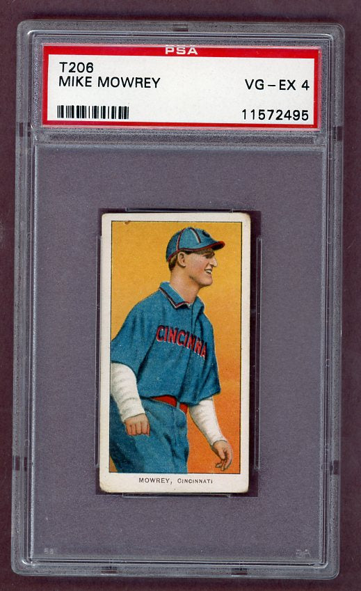 1909-11 T206 T 206 Mike Mowrey Reds PSA 4 VG-EX 503093