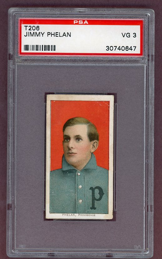 1909-11 T206 T 206 Jimmy Phelan Providence PSA 3 VG 503108