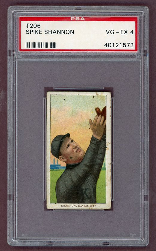 1909-11 T206 T 206 Spike Shannon Kansas City PSA 4 VG-EX 503120