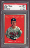 1961 Topps Baseball #473 Bobby Shantz MVP A's PSA 8 NM/MT oc 503199