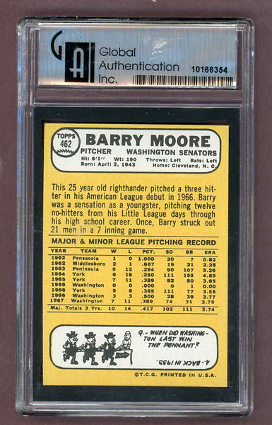 1968 Topps Baseball #462 Barry Moore Senators GAI 7.5 NM+ 503228