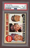 1968 Topps Baseball #006 A.L. Home Run Leaders Yastrzemski PSA 6 EX-MT mc 503266