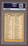 1968 Topps Baseball #006 A.L. Home Run Leaders Yastrzemski PSA 6 EX-MT mc 503266