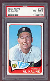 1965 Topps Baseball #130 Al Kaline Tigers PSA 8 NM/MT 503272