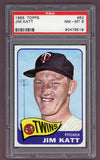 1965 Topps Baseball #062 Jim Kaat Twins PSA 8 NM/MT 503301