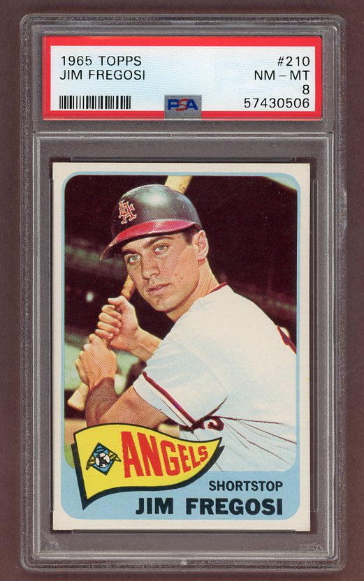 1965 Topps Baseball #210 Jim Fregosi Angels PSA 8 NM/MT 503325