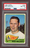 1965 Topps Baseball #284 Nick Willhite Senators PSA 8 NM/MT 503393