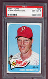 1965 Topps Baseball #534 John Herrnstein Phillies PSA 8 NM/MT 503412