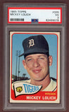 1965 Topps Baseball #335 Mickey Lolich Tigers PSA 3 VG 503420