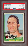 1965 Topps Baseball #287 Gary Kolb Braves PSA 8 NM/MT 503432