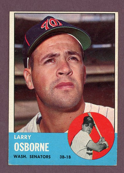 1963 Topps Baseball #514 Larry Osborne Senators VG-EX 503445