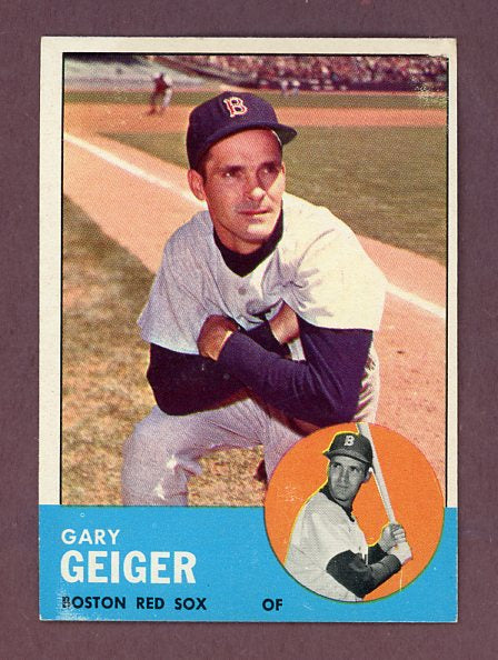 1963 Topps Baseball #513 Gary Geiger Red Sox VG-EX 503446