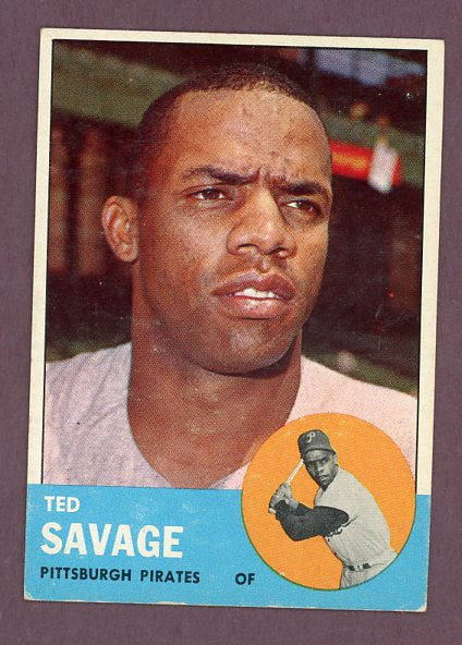 1963 Topps Baseball #508 Ted Savage Pirates VG-EX 503449