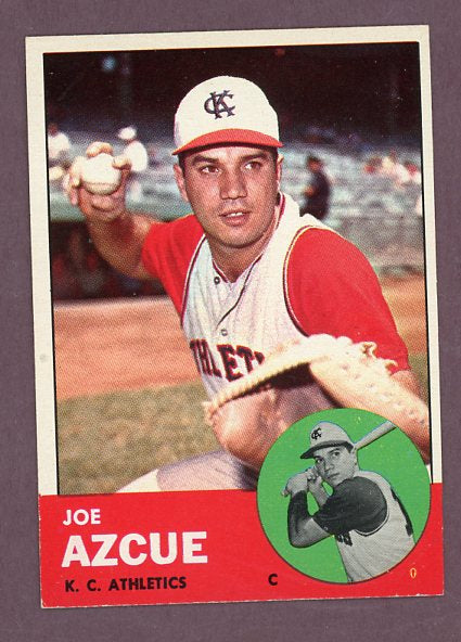 1963 Topps Baseball #501 Joe Azcue A's VG-EX 503453