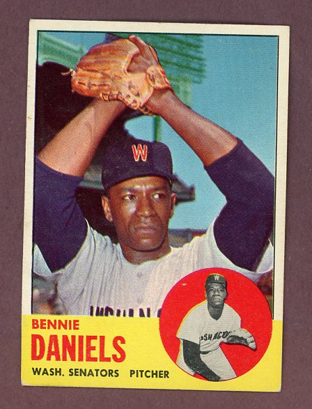 1963 Topps Baseball #497 Bennie Daniels Senators VG-EX 503454