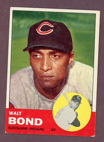 1963 Topps Baseball #493 Walt Bond Indians VG-EX 503456