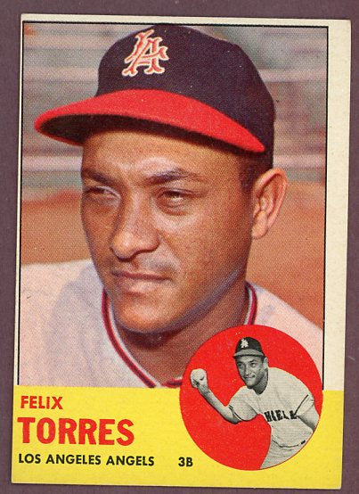 1963 Topps Baseball #482 Felix Torres Angels VG-EX 503462