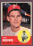 1963 Topps Baseball #478 Paul Brown Phillies VG-EX 503464