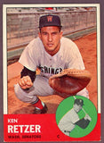 1963 Topps Baseball #471 Ken Retzer Senators VG-EX 503467