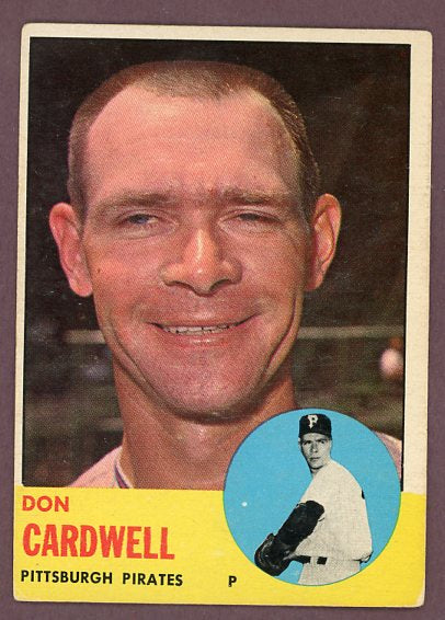 1963 Topps Baseball #575 Don Cardwell Pirates VG-EX 503475