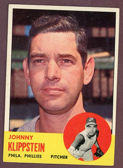 1963 Topps Baseball #571 Johnny Klippstein Phillies VG-EX 503479