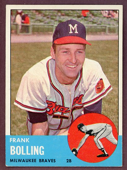 1963 Topps Baseball #570 Frank Bolling Braves VG-EX 503480