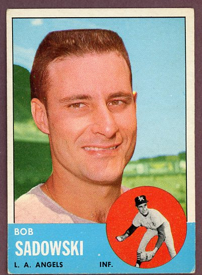 1963 Topps Baseball #568 Bob Sadowski Angels VG-EX 503482