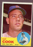 1963 Topps Baseball #566 Cliff Cook Mets VG-EX 503484