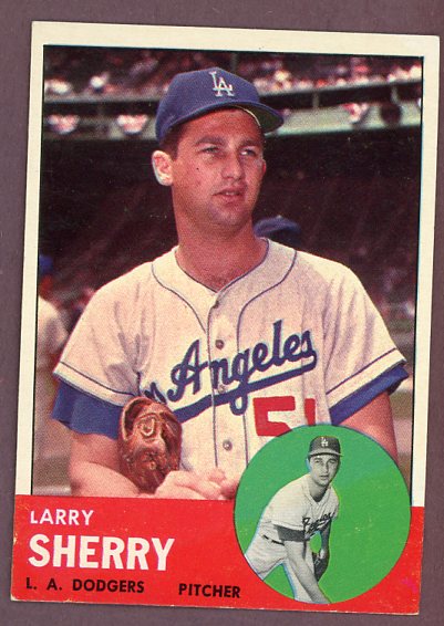 1963 Topps Baseball #565 Larry Sherry Dodgers VG-EX 503485