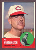 1963 Topps Baseball #556 Al Worthington Reds VG-EX 503492