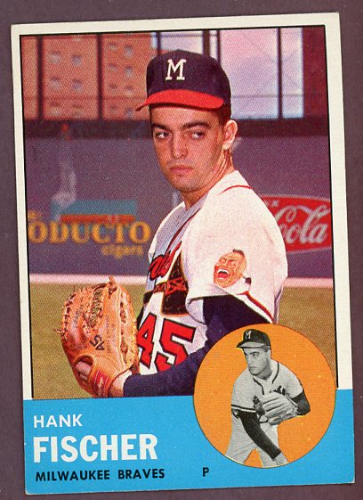 1963 Topps Baseball #554 Hank Fischer Braves VG-EX 503494