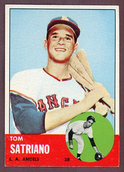 1963 Topps Baseball #548 Tom Satriano Angels VG-EX 503497