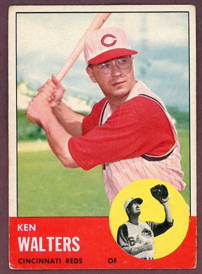 1963 Topps Baseball #534 Ken Walters Reds VG-EX 503499