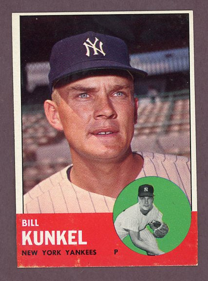 1963 Topps Baseball #523 Bill Kunkel Yankees VG-EX 503502