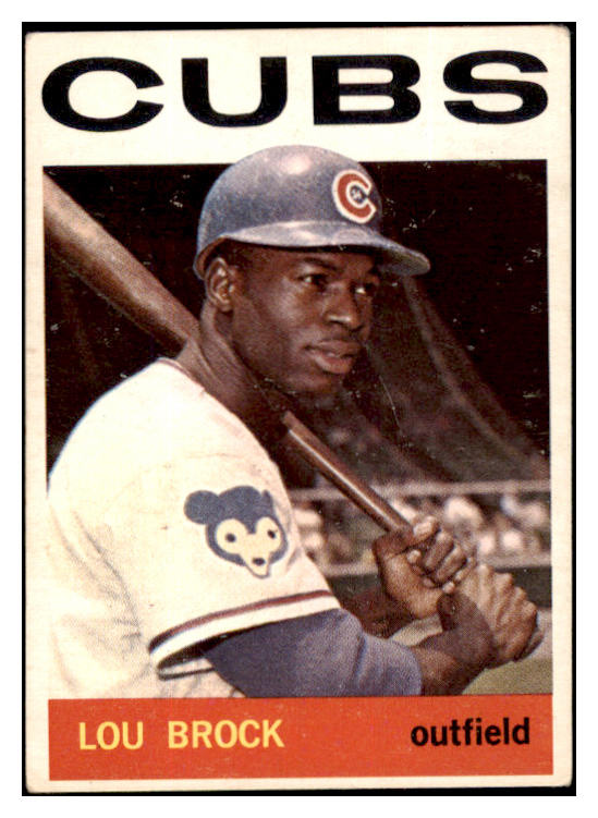 1964 Topps Baseball #029 Lou Brock Cubs VG-EX 503554