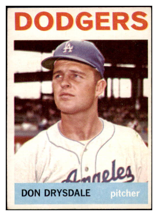 1964 Topps Baseball #120 Don Drysdale Dodgers EX-MT 503559