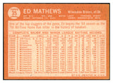 1964 Topps Baseball #035 Eddie Mathews Braves EX-MT 503560