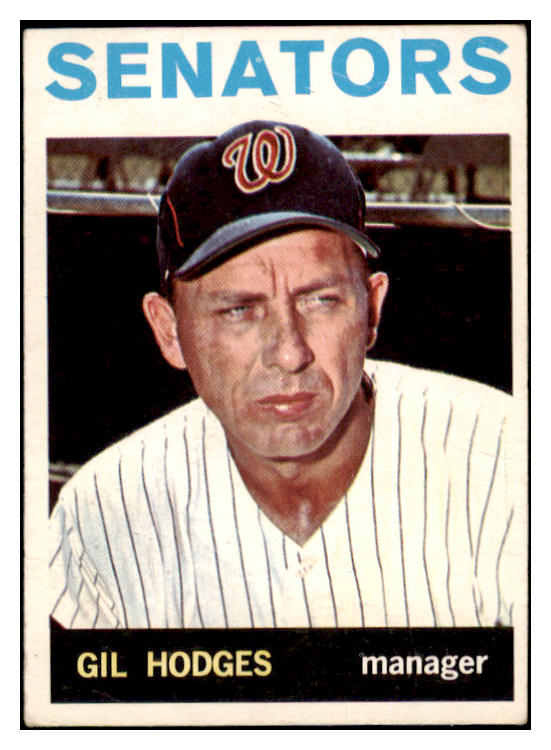 1964 Topps Baseball #547 Gil Hodges Senators VG 503562