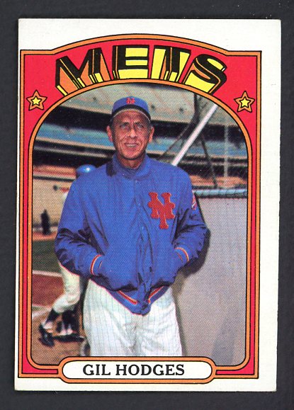 1972 Topps Baseball #465 Gil Hodges Mets VG-EX 503570